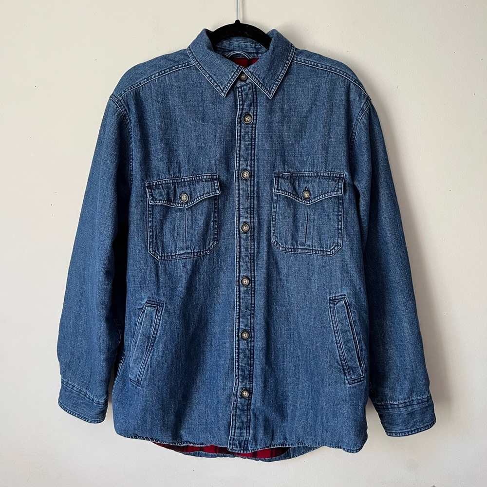 *SOLD* Denim fleece lined jacket